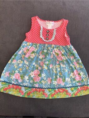 Matilda Jane Girls Red Floral
Schoolhouse Good Hart Dress size 4